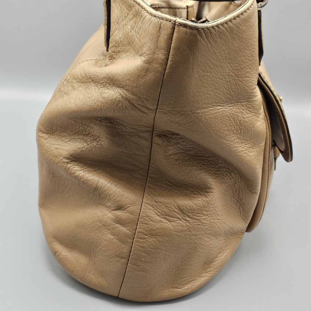 Coach 2006 Soho Tan Pebbled Leather Flap Shoulder Bag Style F24861 - Picture 6 of 12